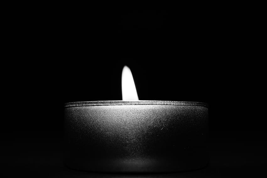 Close Up Of Candle Over Black Background · Stock, White Candles HD wallpaper