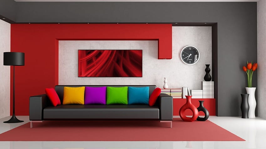 Интериорен дизайн стая стаи мебели f . HD тапет