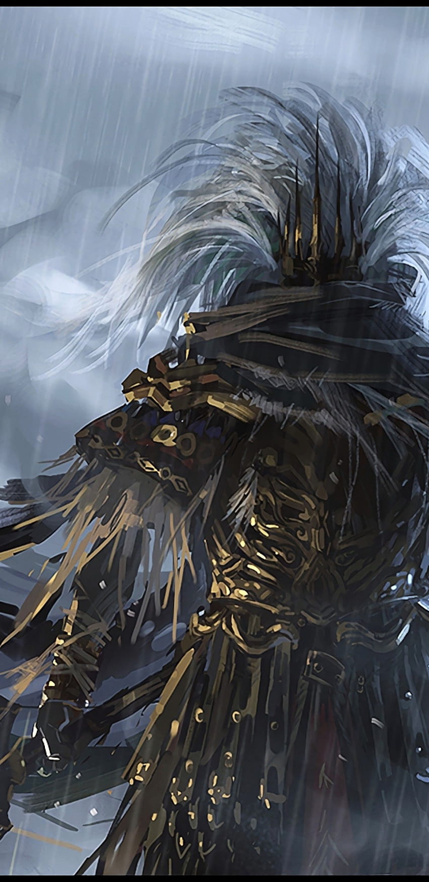 Dark Souls 3, Nameless King, Boss, Spear, Painting - Nameless King - - HD phone wallpaper