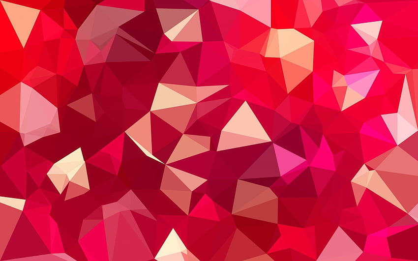 Abstract, Lines, Face, Geometry, Facets, Bend, Magenta, Fuchsin HD wallpaper