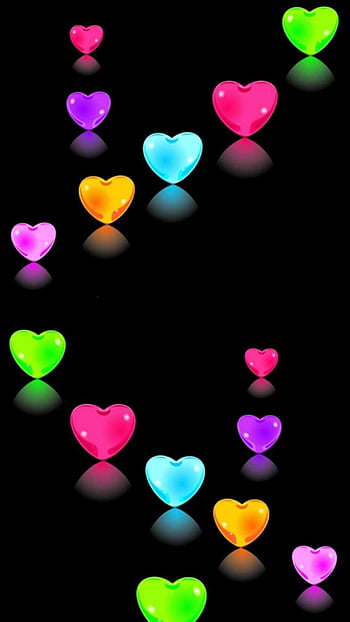 Rainbow love hearts HD wallpapers | Pxfuel