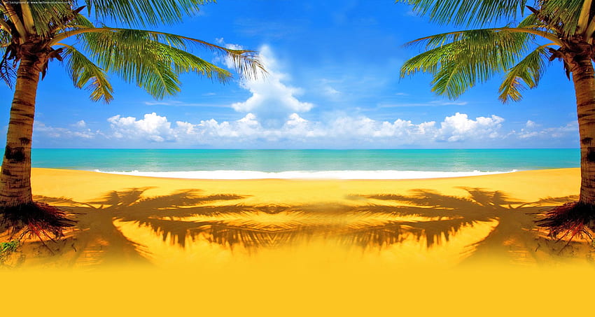 Beach Background, Clip Art, Clip Art on Clipart Library, Yellow Beach HD wallpaper