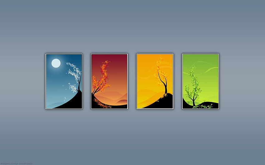 Spring, Summer, Autumn, Winter, 4 Seasons HD wallpaper  Pxfuel