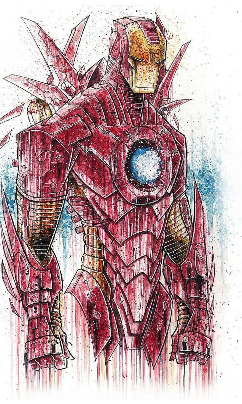 Iron Man Drawing Image - Drawing Skill