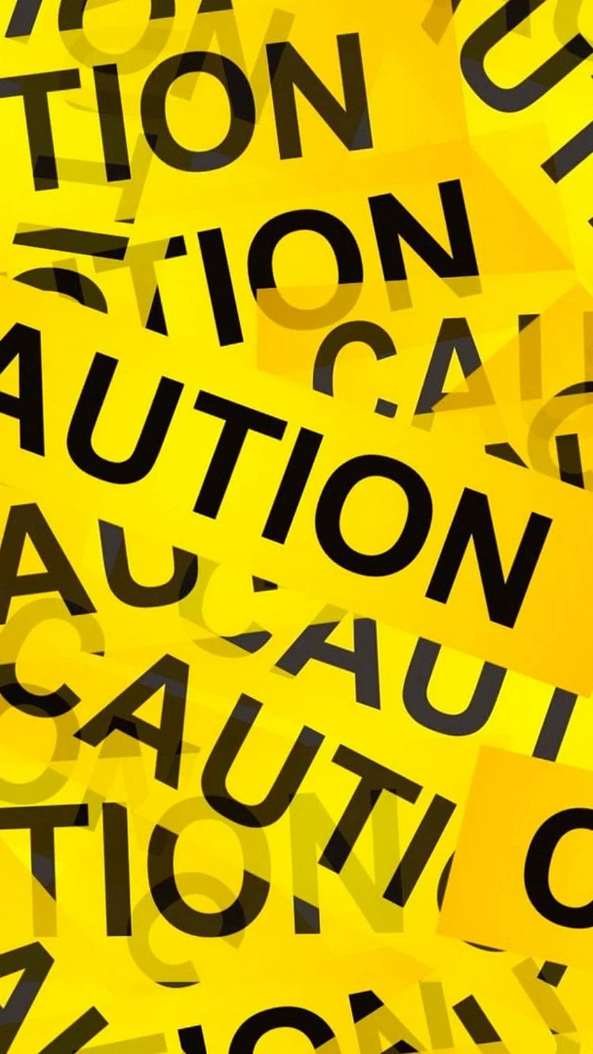 Caution Yellow Tape iPhone 6 - Black And Yellow For iPhone, Yellow Black White HD phone wallpaper