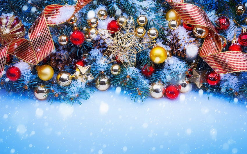 Weihnachtsschmuck, Winter, Feiertage, Ornamente, andere, digitale Kunst, schön, Grüße, Jahreszeiten, kreative vorgefertigte, Feste, Weihnachten, Dekorationen, Weihnachten und Neujahr, schön HD-Hintergrundbild