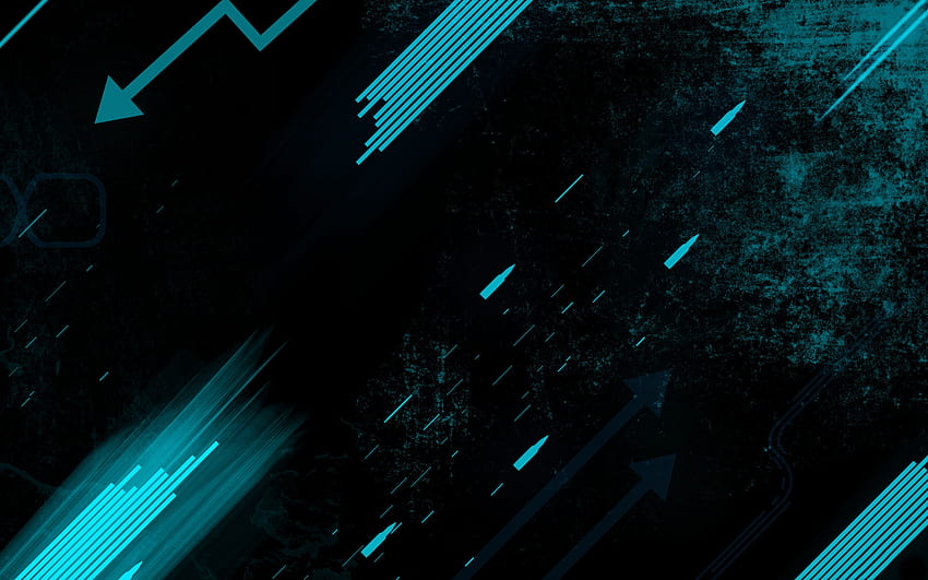 turquoise black background. Cool HD wallpaper