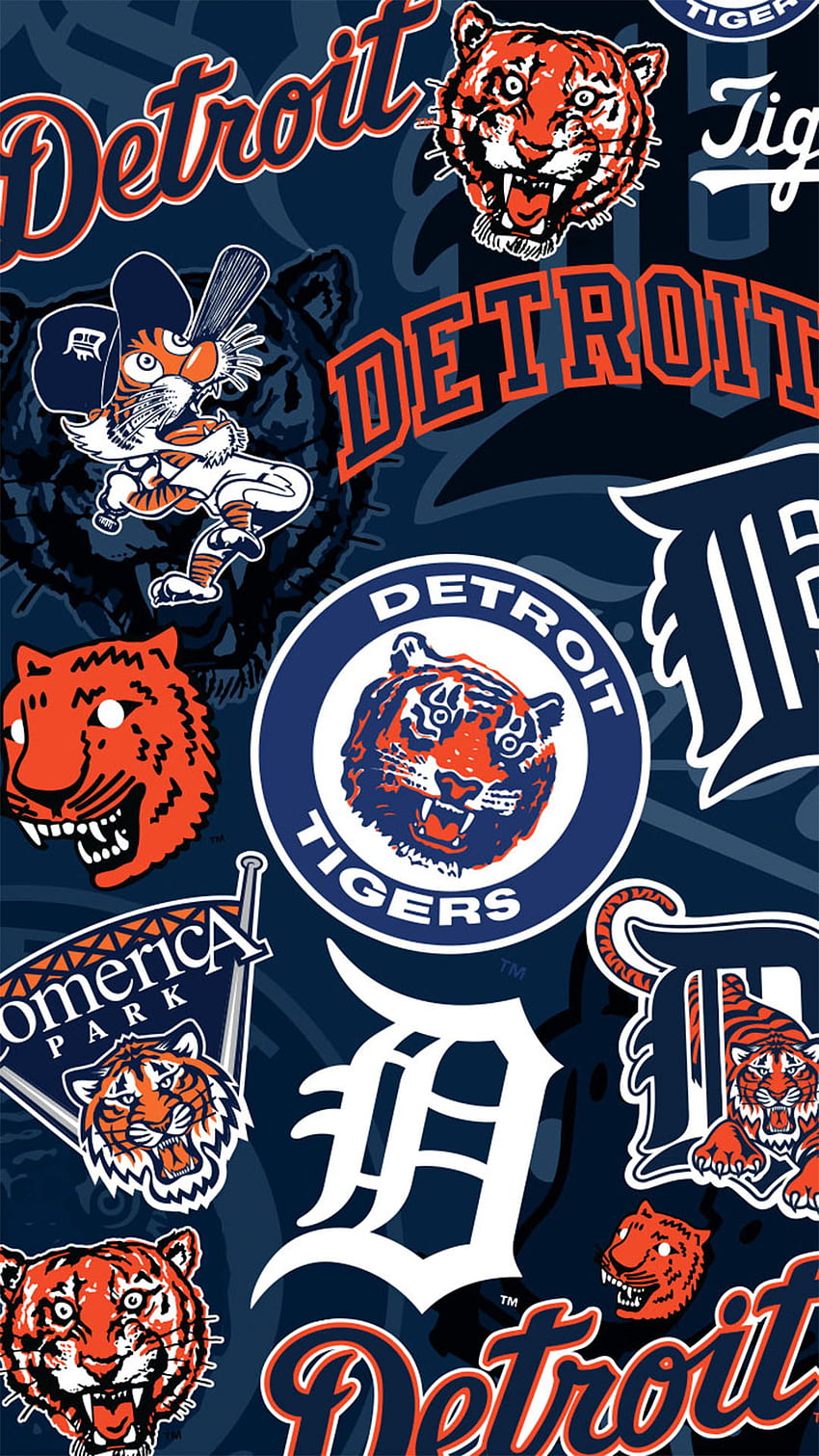 Logotipo de los Tigres de Detroit fondo de pantalla del teléfono