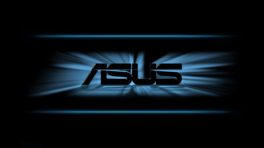Logo Asus, czarne tło Pełne Tapeta HD