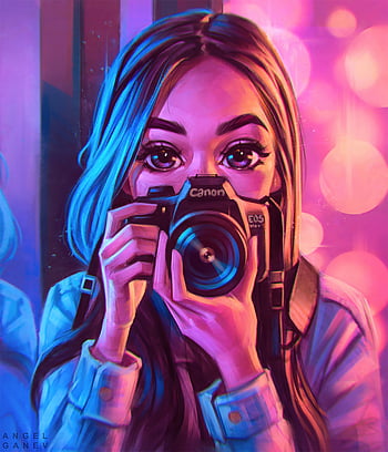 Girl digital art illustration HD wallpapers | Pxfuel