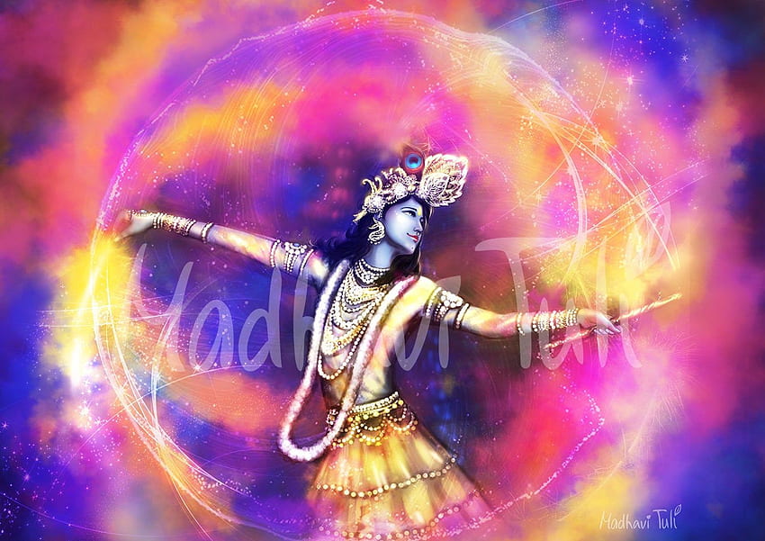 dios indio, Universo Krishna fondo de pantalla