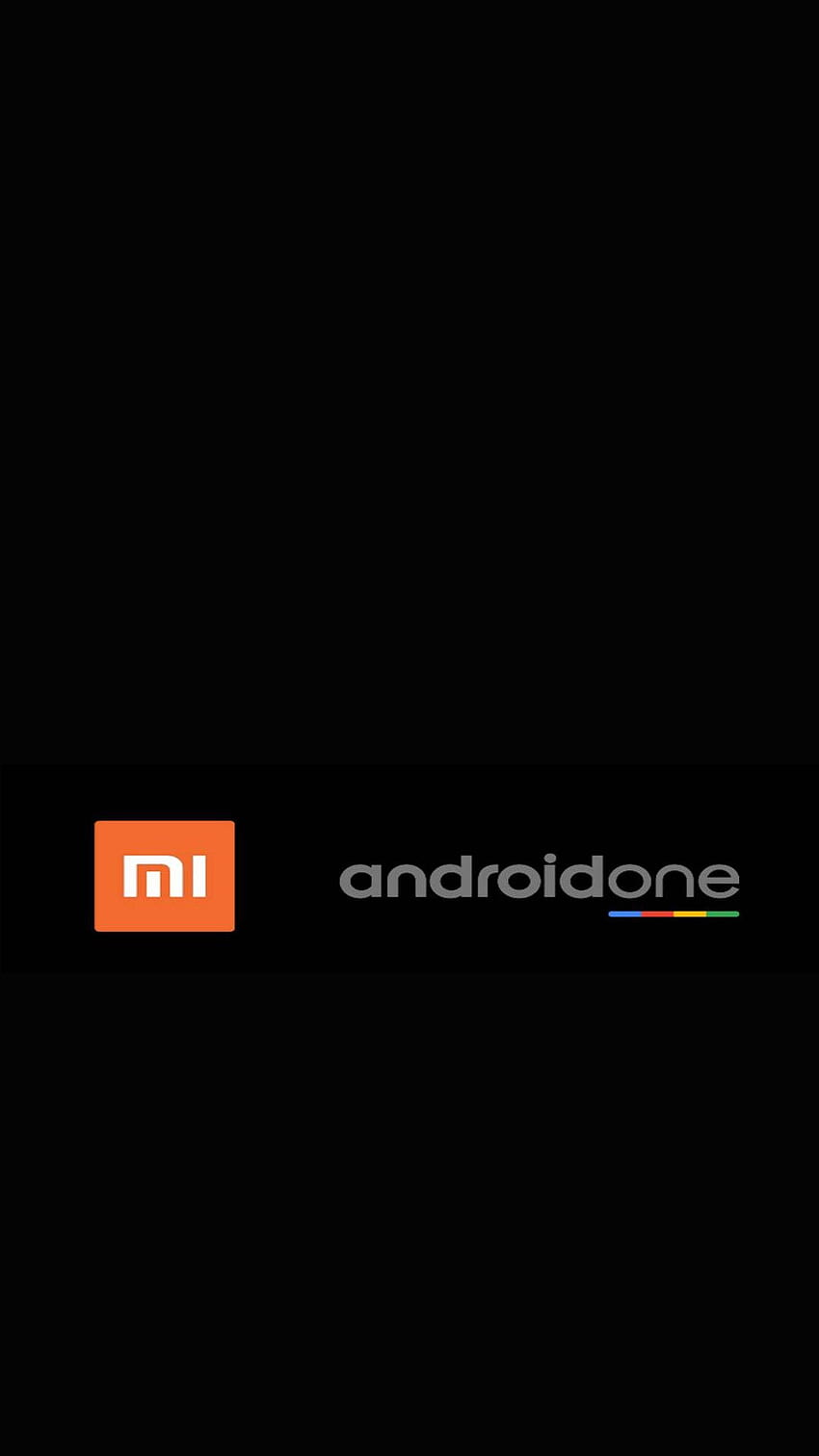 MI A1 negro - Temi e, logotipo de Xiaomi fondo de pantalla del teléfono