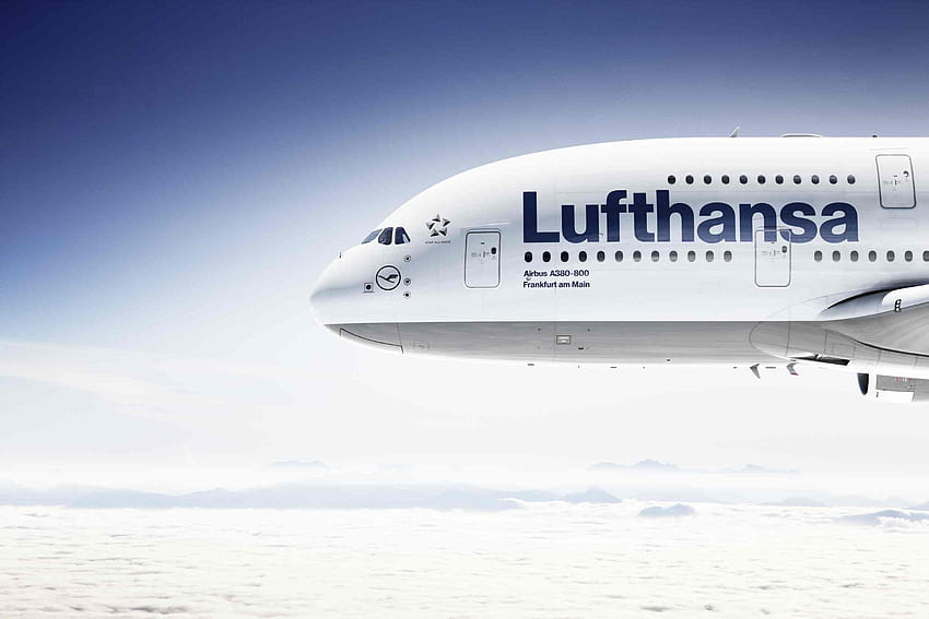 Lufthansa - Düsseldorf Havalimanı HD duvar kağıdı
