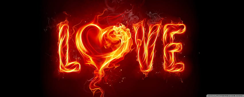 Love Flame, Flame of Love HD wallpaper