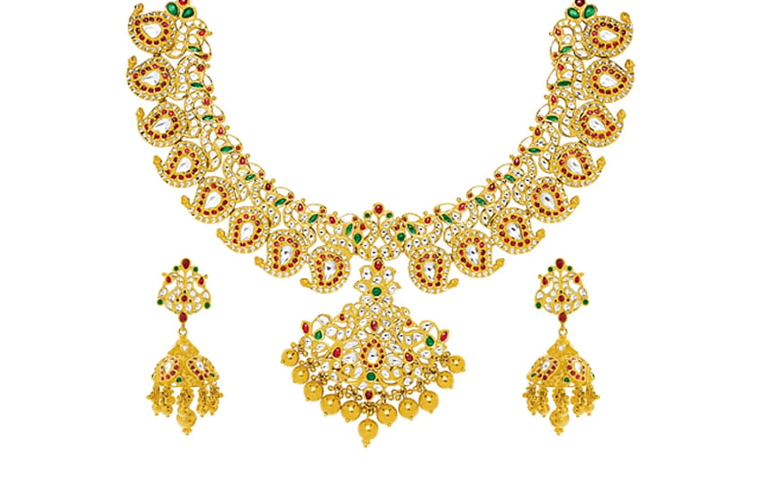 Gold And Diamond Jewellery Beautiful Design - Transparent Background Jewellery Png fondo de pantalla