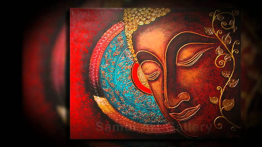 Buddha-Kunstmalereien, moderner Buddha HD-Hintergrundbild