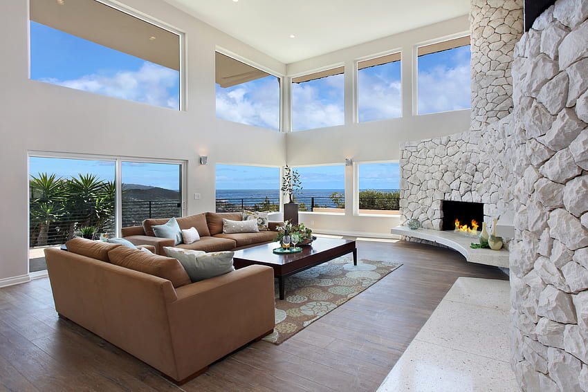 Interior, , , Design, Furniture, Living Room, Fireplace HD wallpaper