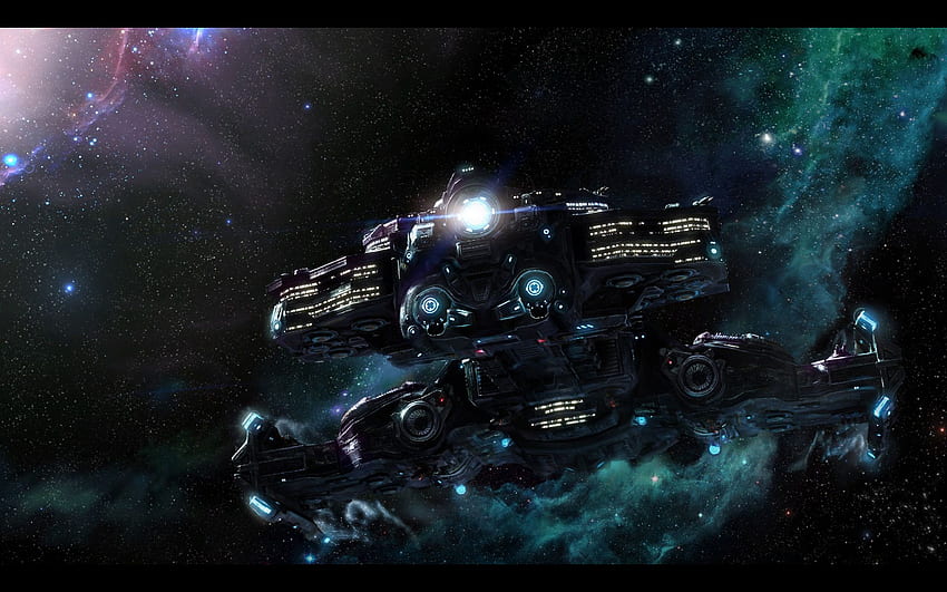 Crucero de batalla de Starcraft 2 fondo de pantalla