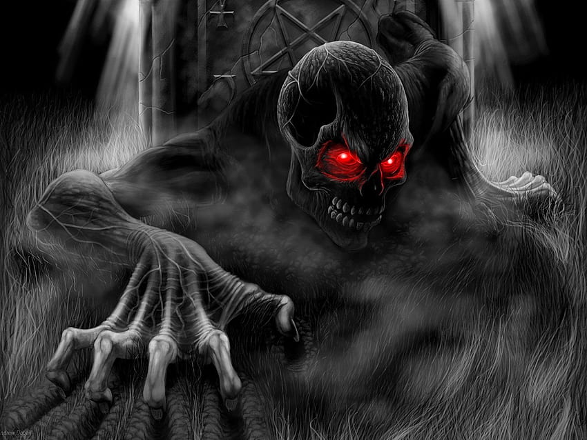 Страшни чудовища Хелоуин, Зловещо чудовище HD тапет