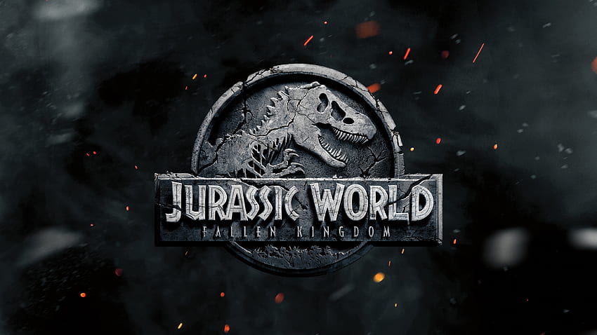 Jurassic World: Upadłe królestwo Ultra. Tło., Logo Parku Jurajskiego Tapeta HD