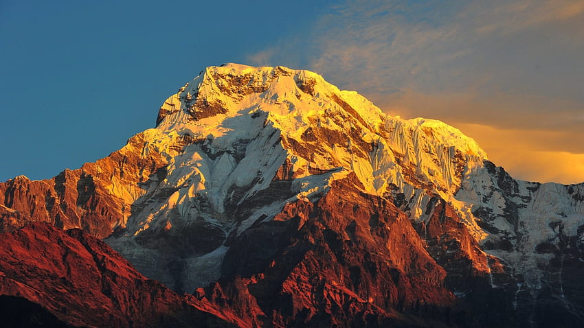 Mount Everest and Background HD wallpaper