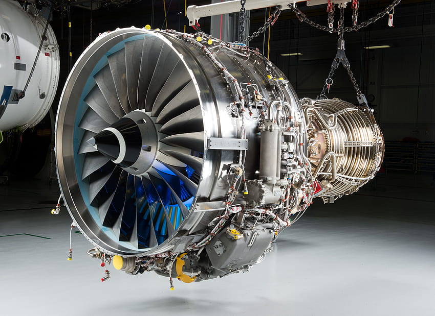 Motor für . Strahltriebwerk, Ingenieurwesen, Flugzeugtriebwerk, Turbinentriebwerk HD-Hintergrundbild