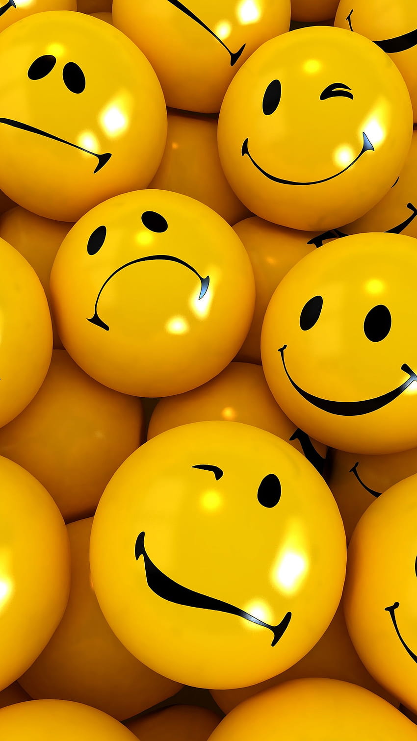 Sad Smile, Smiley Balls, Yellow HD phone wallpaper | Pxfuel