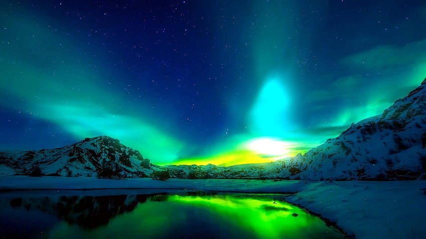 Kuzey Işıkları Aurora Borealis Engine Live Pc - YouTube, Mavi Kuzey Işıkları HD duvar kağıdı