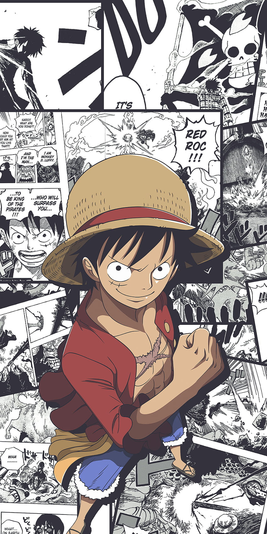 Monkey D. Luffy, Anime, monkeydluffy, Una pieza fondo de pantalla del teléfono