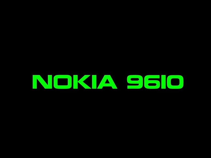 Nokia 9610, preto, Intel, verde, Nokia papel de parede HD