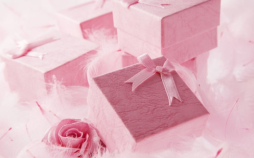 Розови подаръци HD тапет