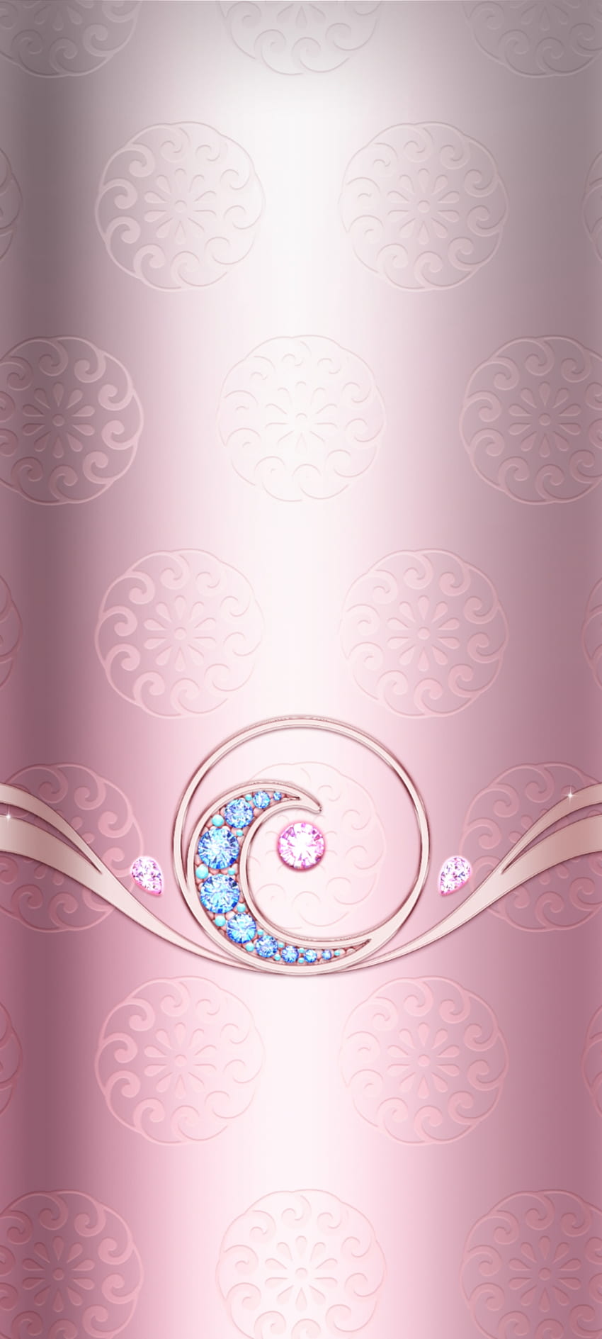 Romantic Wave, magenta, pink, Curve, Jewelry, luxury, Diamond, Premium HD phone wallpaper