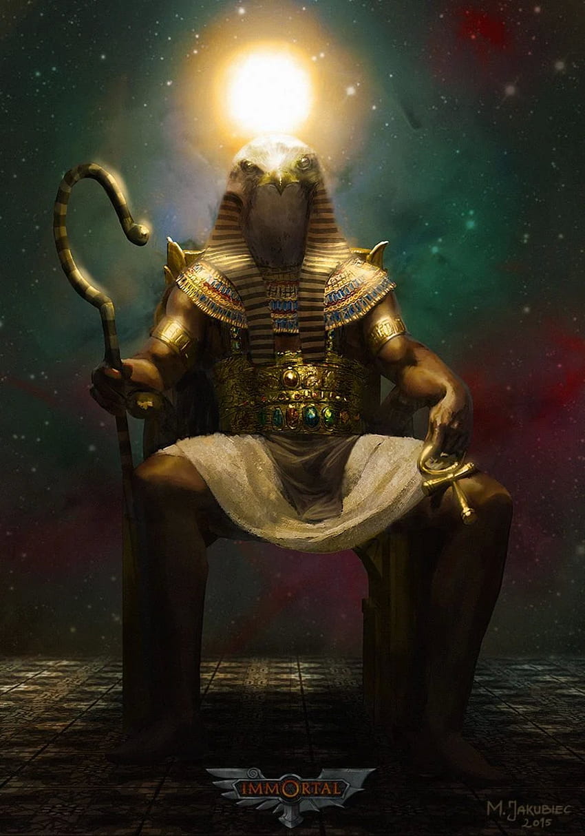 Ra โดย EthicallyChallenged เทพเจ้าอียิปต์โบราณ เทพเจ้า Amun-Ra วอลล์เปเปอร์โทรศัพท์ HD