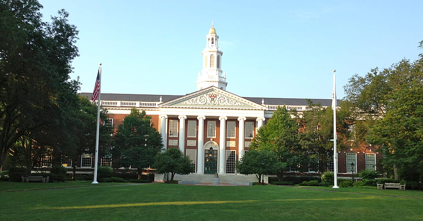 Rund um die Harvard Business School - Harvard Business School, Baker Library - HD-Hintergrundbild