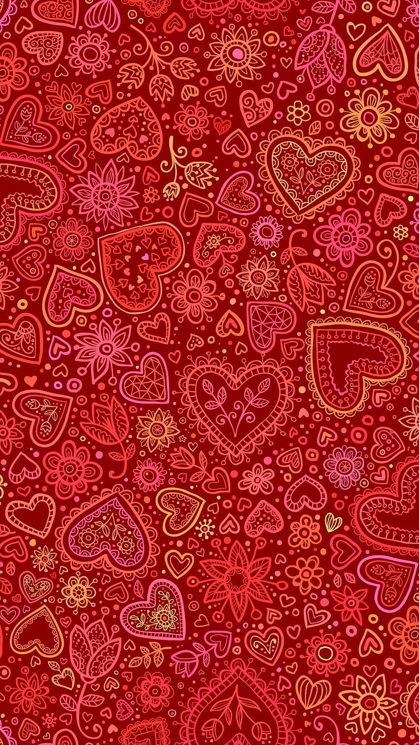 pamela, Red Paisley HD phone wallpaper
