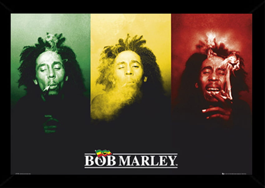 'Bob Marley - Smoke' Framed graphic Print, Bob Marley Smoking HD wallpaper