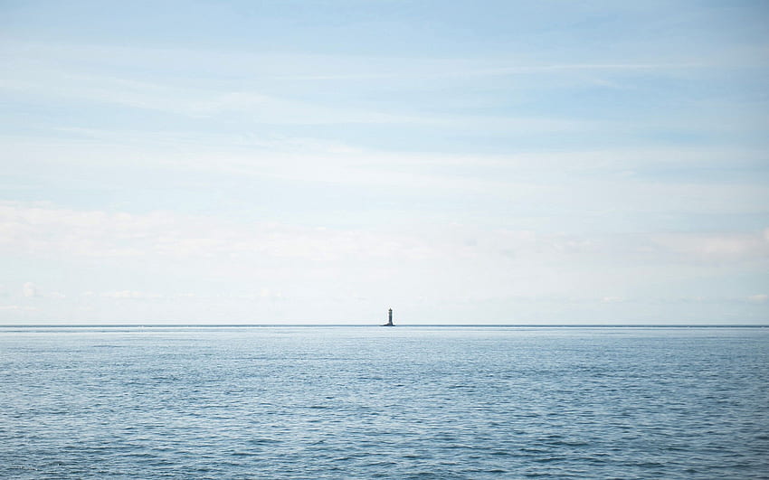 Woda, Morze, Minimalizm, Dahl, Odległość Tapeta HD