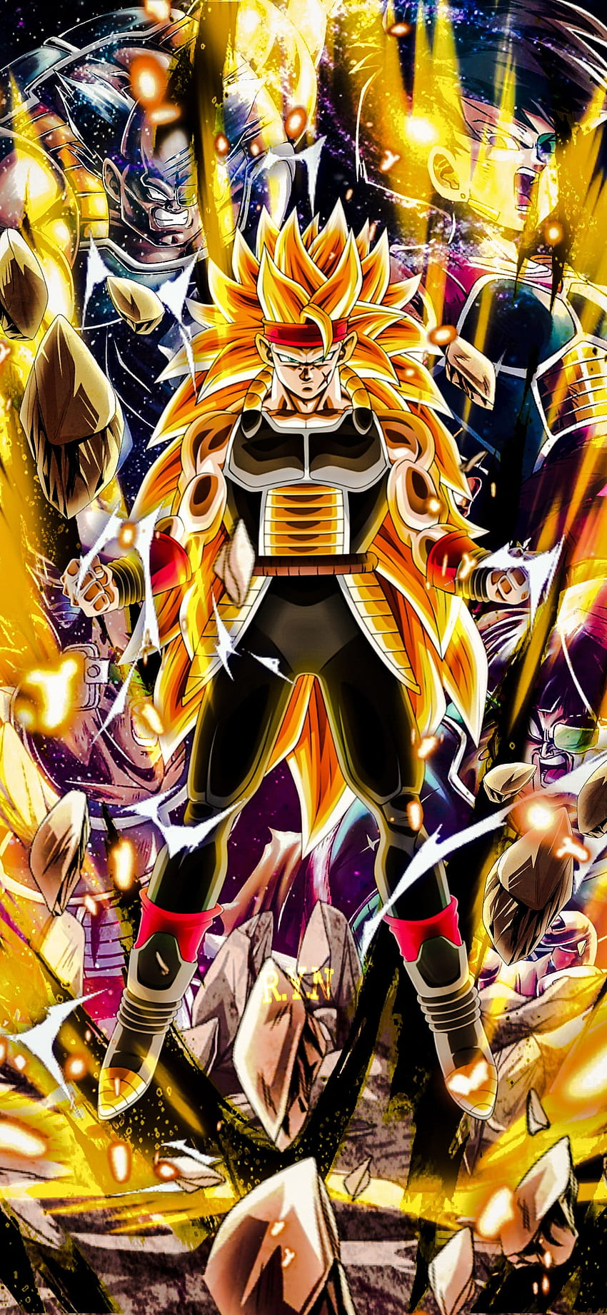 Destiny Defying Family  Goku  Bardock Icons  Phone Wallpaper I got  the idea from MjTheUltimates post on card art that look like duo units  when put side by side Ill