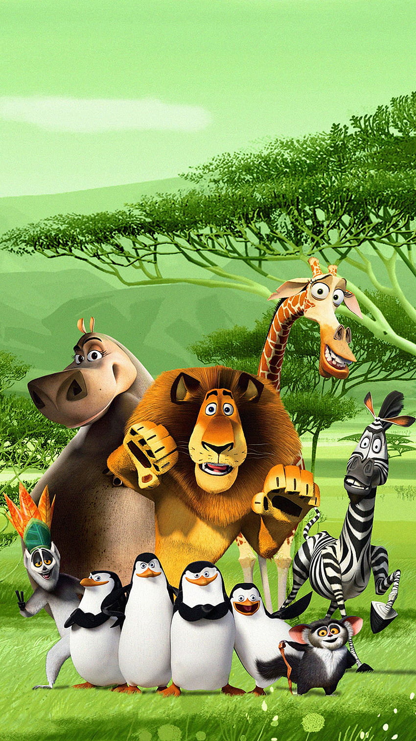 Madagascar: Escape 2 Africa (2008) Phone HD phone wallpaper