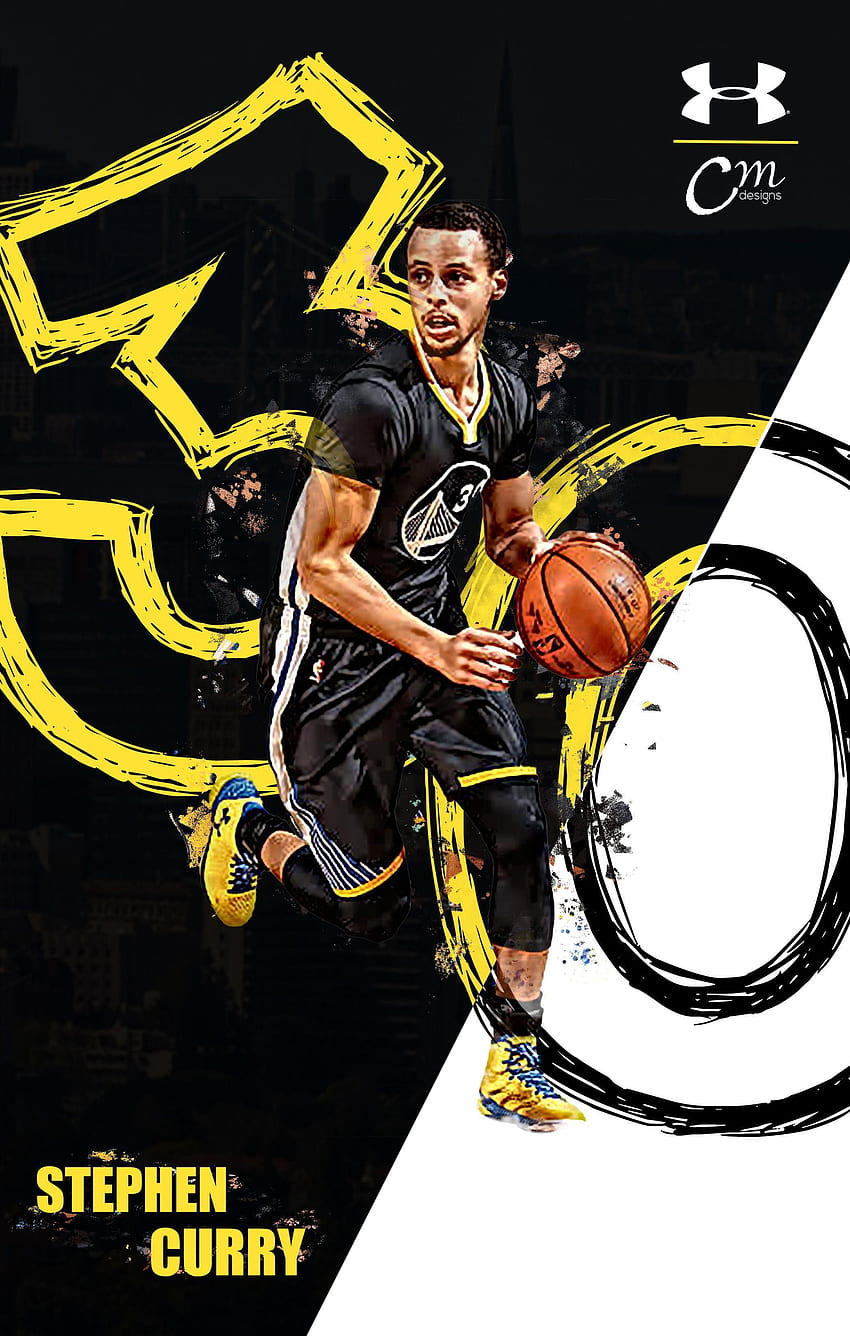 Stephen Curry Animated, Stephen Curry Cartoon HD phone wallpaper