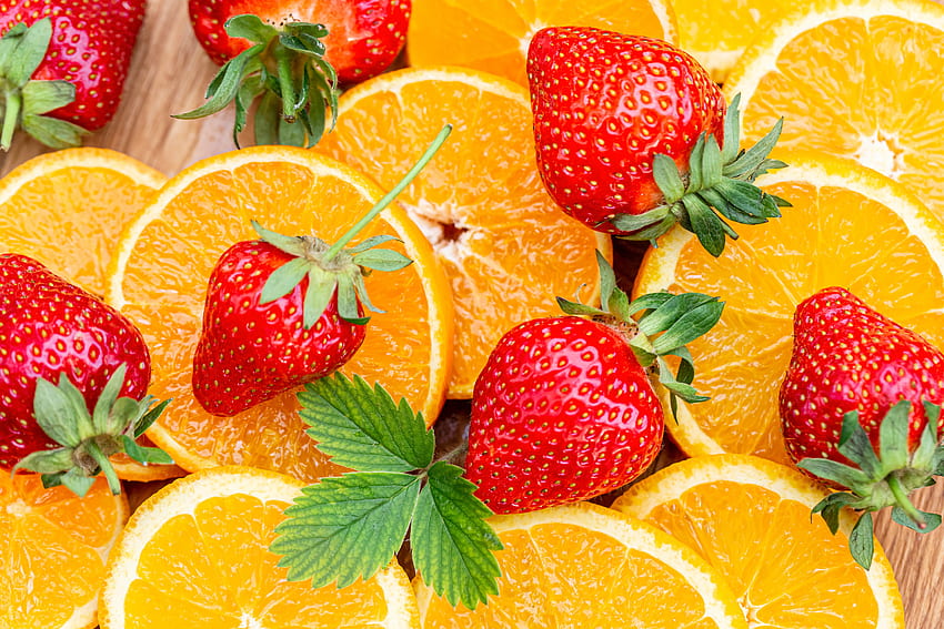 Obst, Lebensmittel, Erdbeere, Beere, Läppchen, Scheiben HD-Hintergrundbild