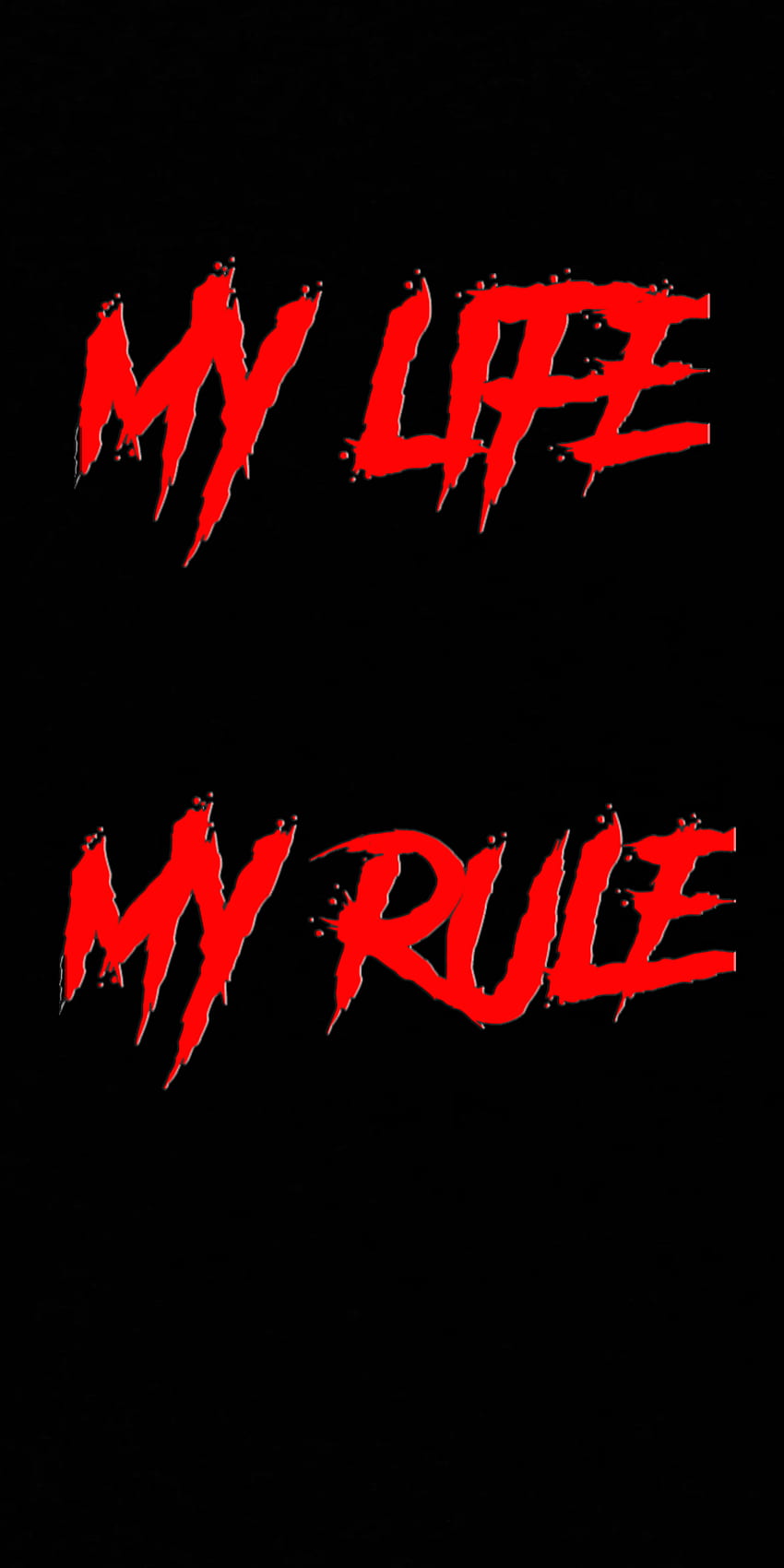 MY LIFE MY RULE, art, logo HD phone wallpaper