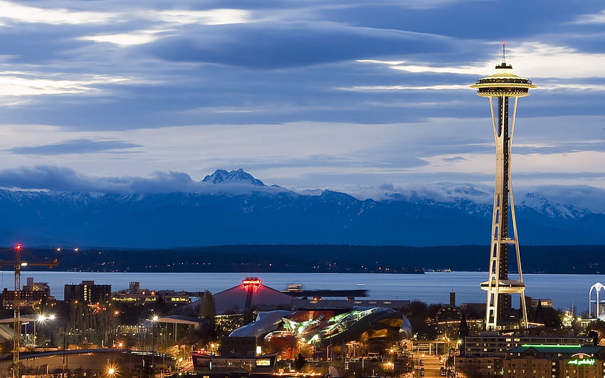 Seattle Background Group, Seattle Mountains HD wallpaper
