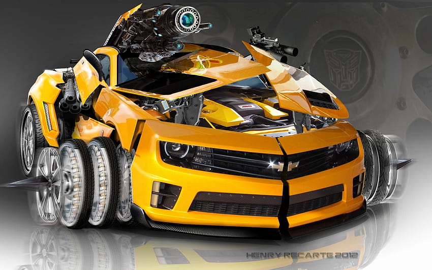 Bumblebee Car Útil Bumble Bee Transformers Car – Carro, Bumblebee Camaro papel de parede HD