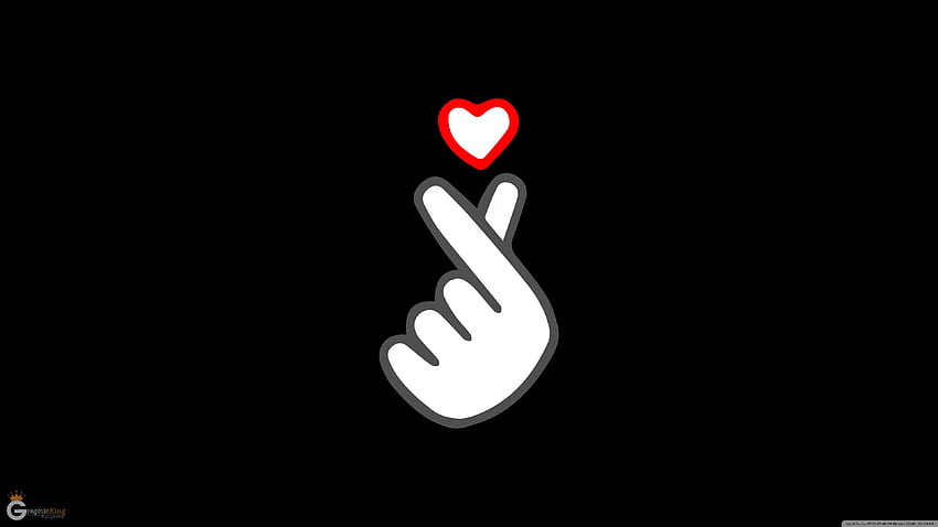 Finger Heart Ultra, Finger Love HD wallpaper