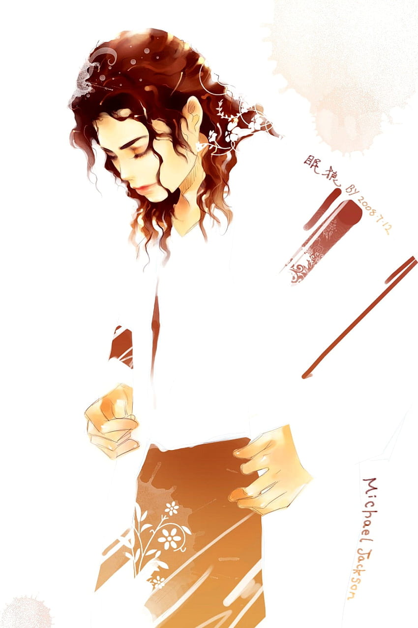 Майкъл Джексън, Скеч, Карикатури. Най-добър фон, Michael Jackson Aesthetic HD тапет за телефон