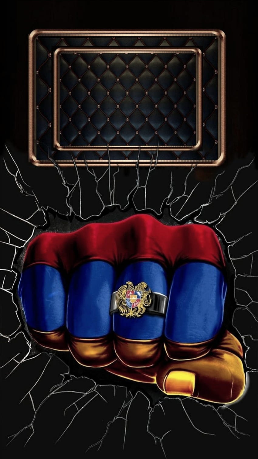 Fight, symbol, lock screen, armenia, armenian flag, hand HD phone wallpaper