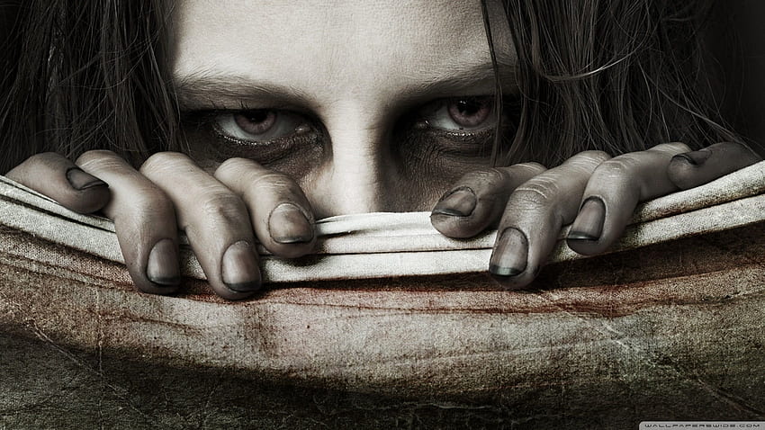 Brown and gray textile, eyes, creepy, face, horror, Horror Smile HD wallpaper