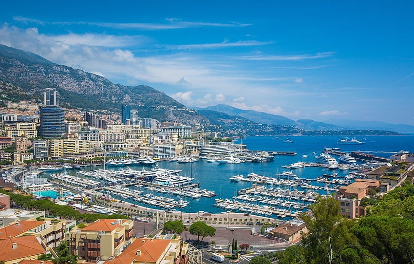 port, Monaco, Monte Carlo for, Monaco Street HD wallpaper
