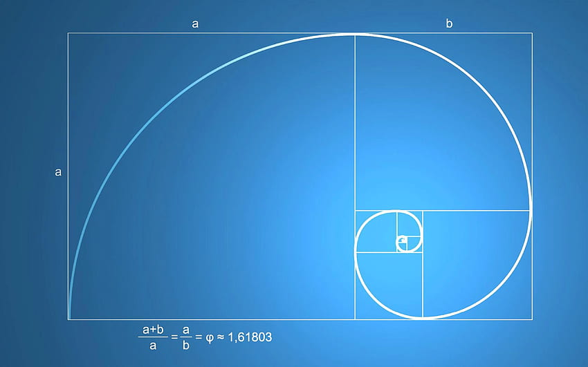 Sekwencja Fibonacciego Złoty podział Minimalizm Matematyka Wzór, Ultra Science Tapeta HD